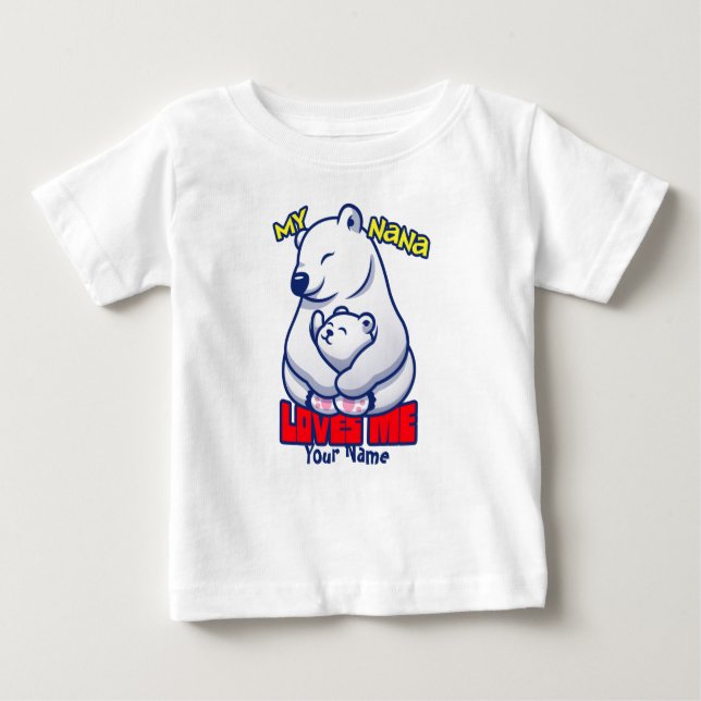 Min Nana Kärlek Polar Björn T Shirt (Framsida)