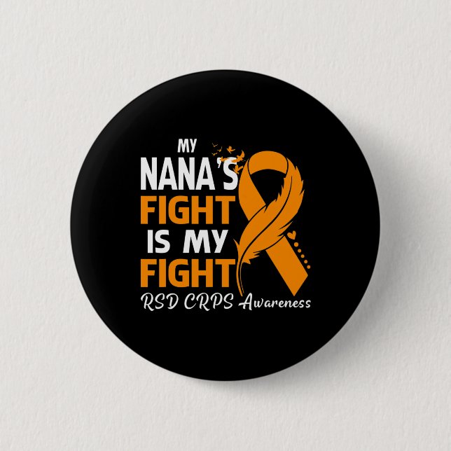 Min Nanas kamp är min fejd Crps Awareness Fea Knapp (Framsida)
