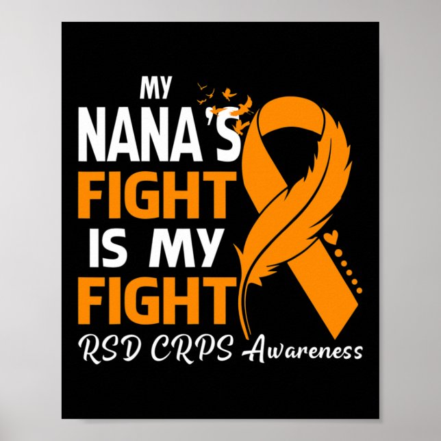 Min Nanas kamp är min fejd Crps Awareness Fea Poster (Framsidan)
