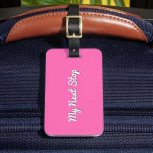 Min nästa stopp - Anpassadets Rosa Design Bagagebricka