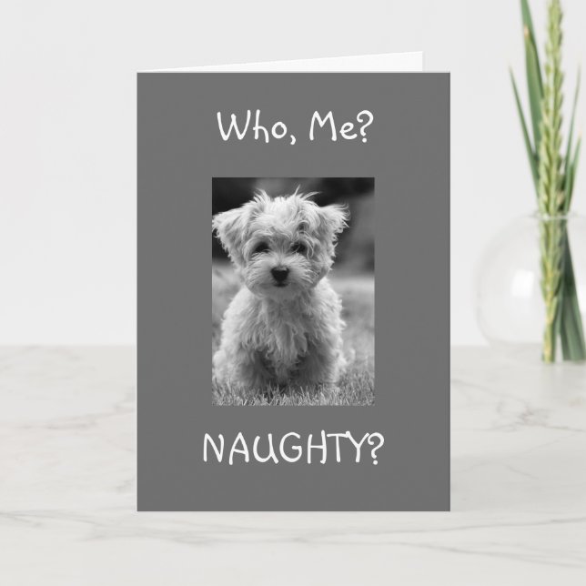 MIN NAUGHTY? OM VI VILL ATT JAG SKA VARA CHRISTMAS HELGKORT (Framsida)