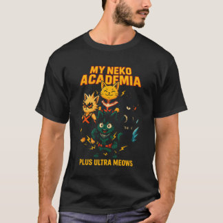 Min Neko Akademi Plus Ultra Meows flicka pojke f T Shirt