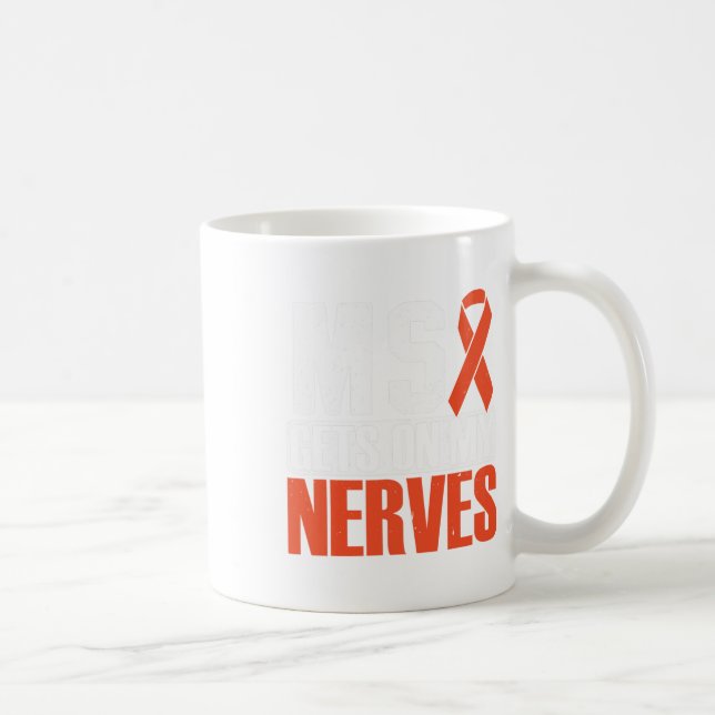 Min Nerves Många Sclerosis Awareness 2 Kaffemugg (Höger)