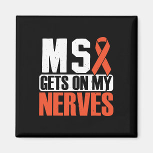 Min Nerves Många Sclerosis Awareness 2 Magnet