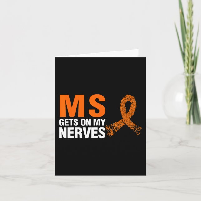 Min Nerves Många Sclerosis Kort (Framsida)