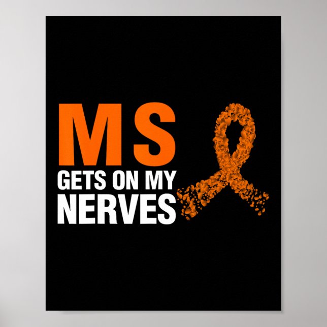 Min Nerves Många Sclerosis Poster (Framsidan)