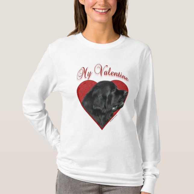Min Newfoundland Valentine T Shirt (Framsida)
