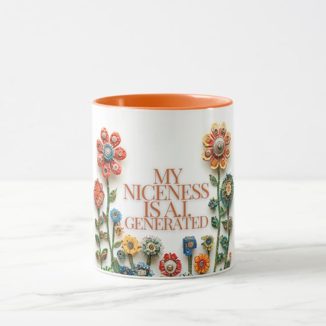 Min Nicness är A.I. Genererad Mugg (Center)