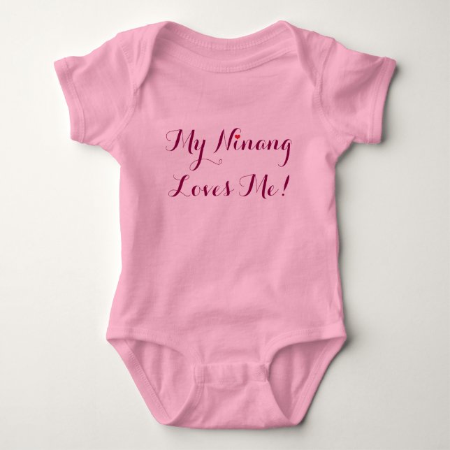 Min ninang älskar mig! t shirt (Framsida)