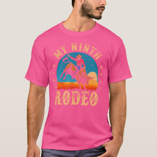 Min nionde rodeo 9-åriga Cowboyn 9:e födelsedagsbu T Shirt