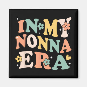 Min Nonna Era Rollig Sarksatisk Groovy Retro Mors Magnet