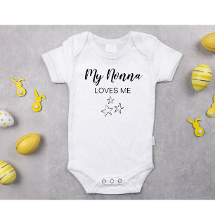 Min Nonna Kärlek Me Anpassa Grandma Baby Shower T Shirt