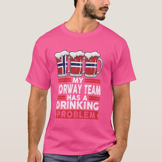 Min Norge har en Norge för dricksproblem T Shirt (Framsida)