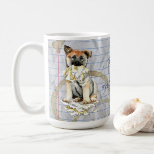 Min norska Elkhound Ate min Lesson-plan Kaffemugg
