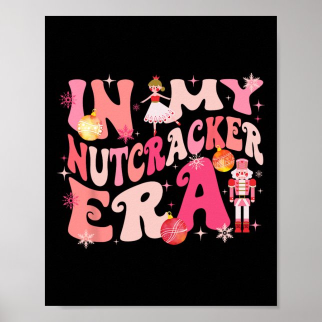 Min Nutcracker Era Julafton Helgdag Retro Wom Poster (Framsidan)