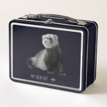 Min nya BFF Ferret Metall Lunchbox