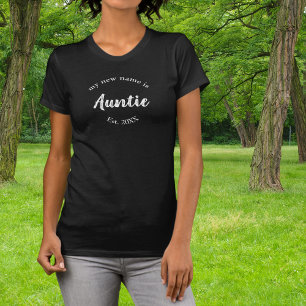 Min nya Namn är Auntie på Black Est T-Shirt