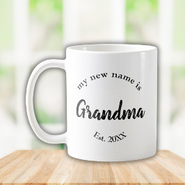 Min nya Namn är Grandma New Grandmor Est Kaffemugg