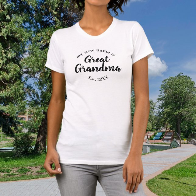 Min nya Namn är Underbar farmor Est T Shirt (Skapare uppladdad)