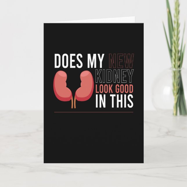 Min nya njure tittar på Bra njurdonationer Kort (Framsida)