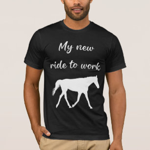 Min nya tid att arbeta med Horse Funny T Shirt