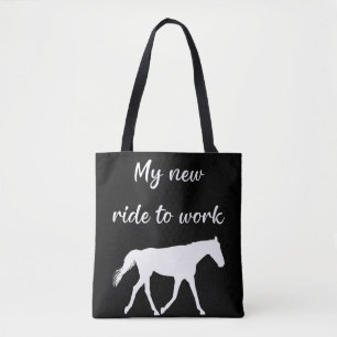 Min nya tid att arbeta med Horse Funny Tygkasse