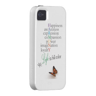 Min oavkortade färg för liv iPhone 4 fodral