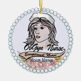Min OB GYN Nurse Julgransprydnad Keramik