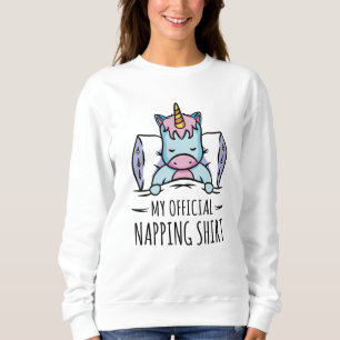 Min officiell bläddrar med sovande Unicorn T Shirt