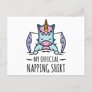 Min officiell bläddrar med sovande Unicorn Vykort