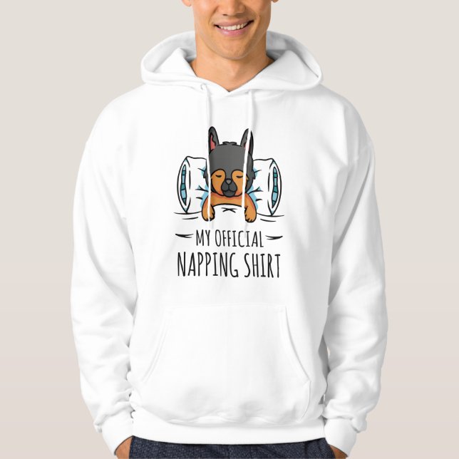 Min officiell blöjor med sovande Hund Hoodie (Framsida)