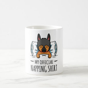 Min officiell blöjor med sovande Hund Kaffemugg
