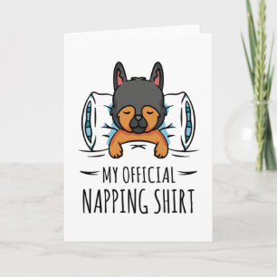 Min officiell blöjor med sovande Hund Kort