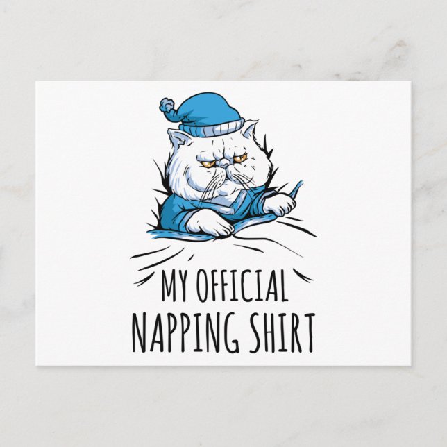 Min officiell blöjor med sovande Hund Vykort (Framsida)