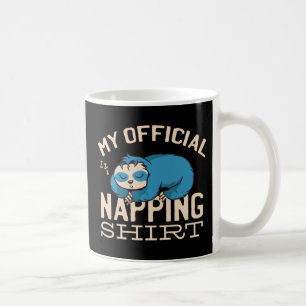 Min officiell blöjskjorta, Lazy sov Sloth Kaffemugg