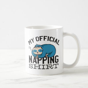 Min officiell blöjskjorta - Lazy sov Sloth Kaffemugg