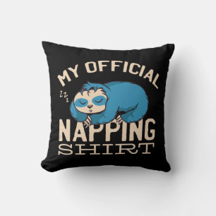 Min officiell blöjskjorta, Lazy sov Sloth Kudde