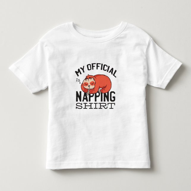 Min officiell blöjskjorta - Lazy sov Sloth T Shirt (Framsida)