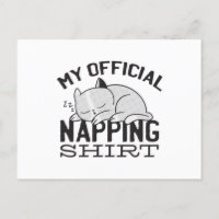 Min officiell blöjskjorta - Lazy sover Cat
