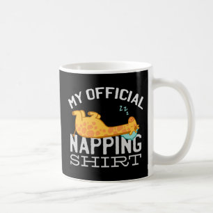 Min officiell blöjskjorta - Lazy sover Giraffe Kaffemugg