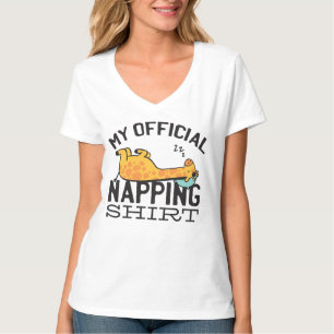Min officiell blöjskjorta - Lazy sover Giraffe T Shirt