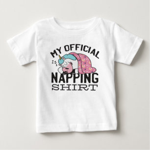 Min officiell blöjskjorta - Lazy sover Unicorn T Shirt