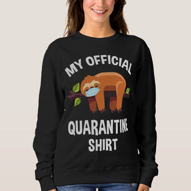 Min Officiell Quarantine Sloth Ansikte Mask T Shirt (Framsida)