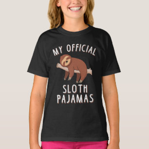 Min Officiell Sloth Pajamas Cute Sleeping Sloth T Shirt