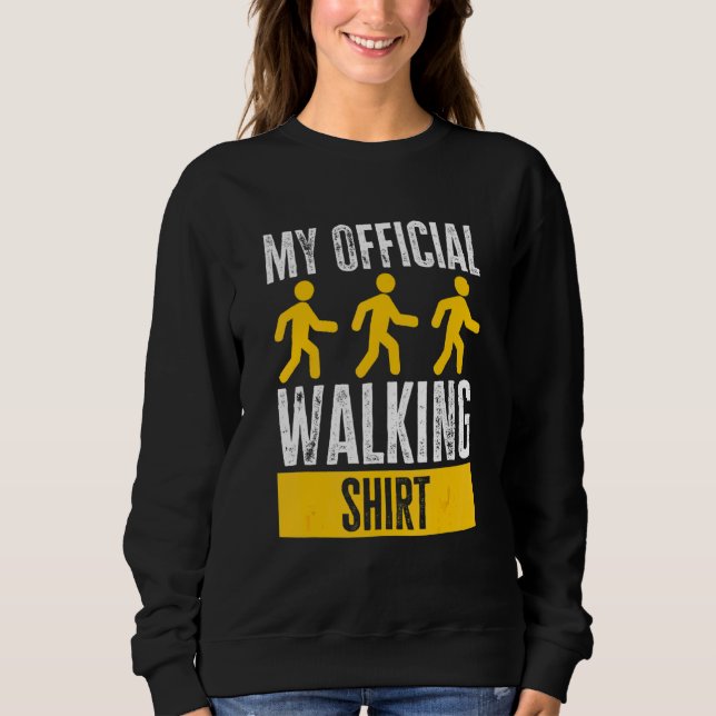 Min Officiell Walking Hund Walking Trekking Hiking T Shirt (Framsida)