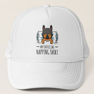 Min officiella tupplursskjorta med sovande hund keps