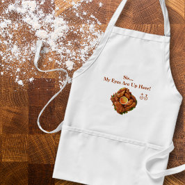 Min Ögon är här uppe! Apron Förkläde