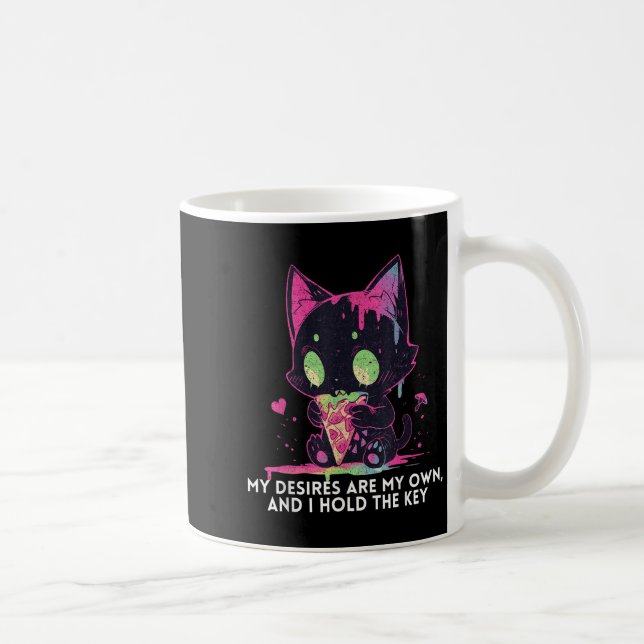 Min önskan är min egen och jag håller i Nyckel. Kaffemugg (Höger)