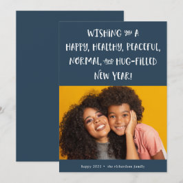 Min önskan för 2021 | Foto Blå Gott Nytt År Julkort