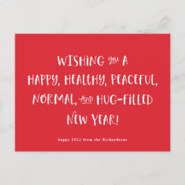 Min önskan för 2022 | Red Gott nytt år Helg Vykort
